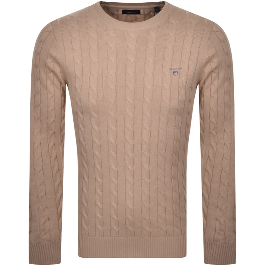 Alternative Image for ProductGant Cable Knit Jumper Beige1